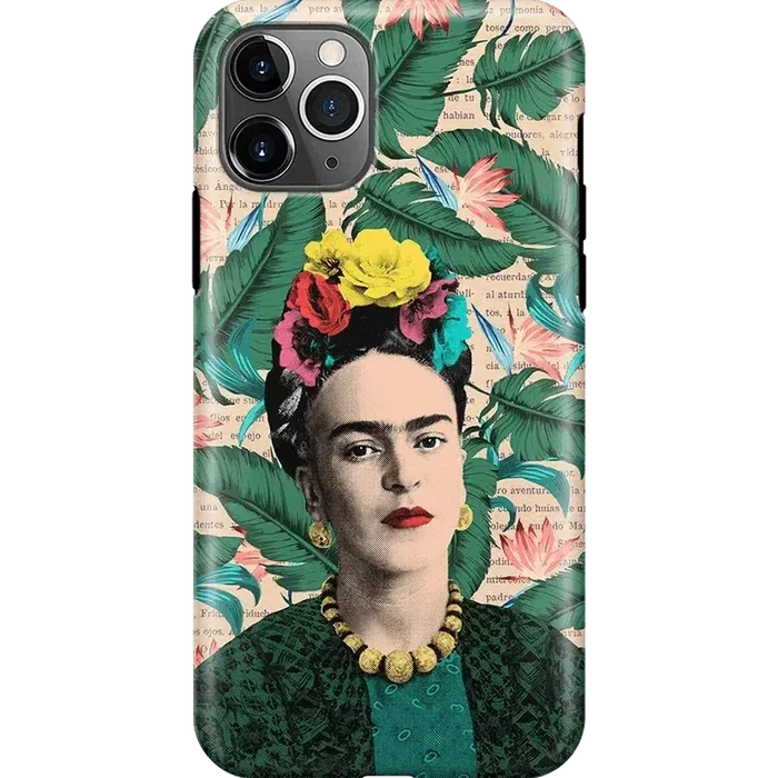 Find Your Muse | Frida Kahlo Portrait Floral Case iPhone Case get.casely Classic iPhone 11 Pro Max