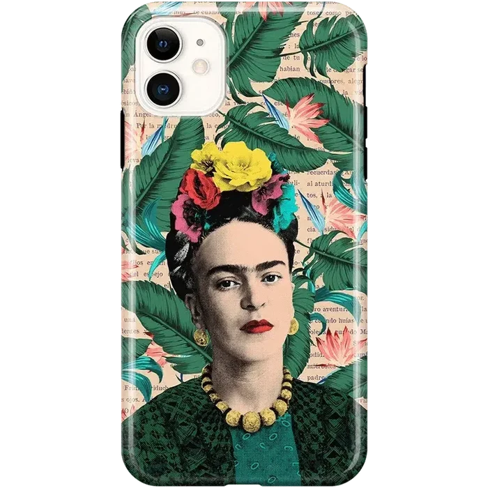 Find Your Muse | Frida Kahlo Portrait Floral Case iPhone Case get.casely Classic iPhone 11