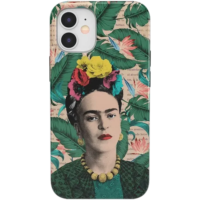 Find Your Muse | Frida Kahlo Portrait Floral Case iPhone Case get.casely Classic iPhone 12