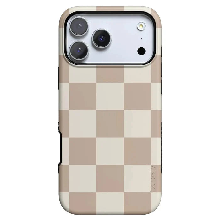 Fit Check | Neutral Checkerboard Case iPhone Case get.casely Bold + MagSafe® iPhone 18 Pro Max