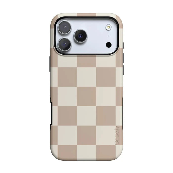 Fit Check | Neutral Checkerboard Case iPhone Case get.casely Bold + MagSafe® iPhone 18 Pro