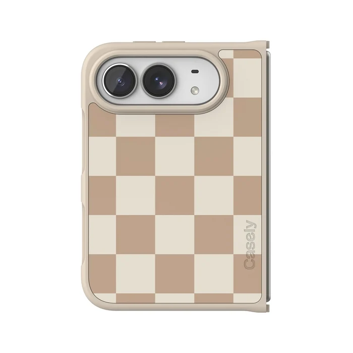 Fit Check | Neutral Checkerboard Case iPhone Case get.casely Align + MagSafe® iPhone Duo