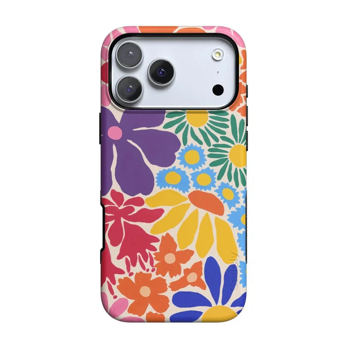 Flower Patch | Multi-Color Floral Case iPhone Case get.casely Bold + MagSafe® iPhone 18 Pro