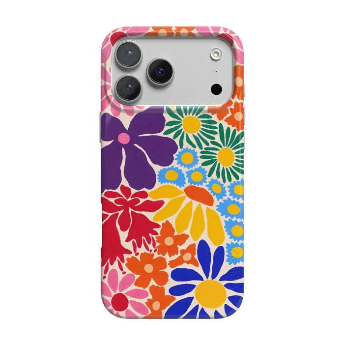 Flower Patch | Multi-Color Floral Case iPhone Case get.casely Classic + MagSafe® iPhone 18 Pro