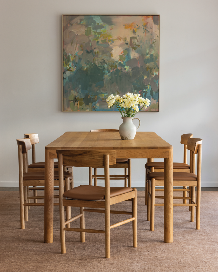 Forest 03 Cognac Full Grain Leather Dining Chair