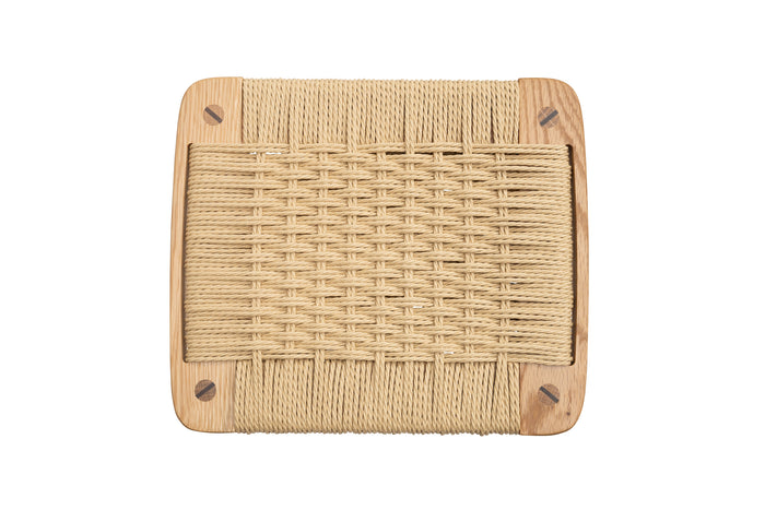 Forest Oak Paper Cord Counter Stool