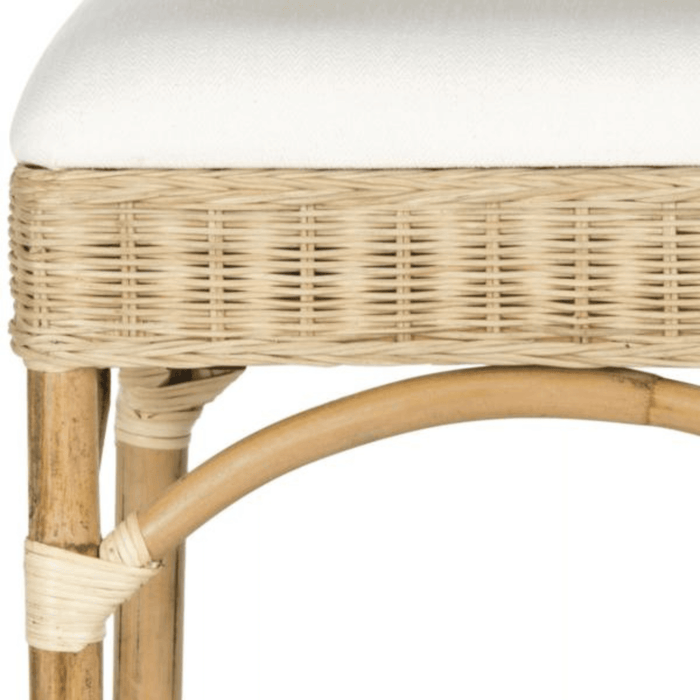 Contemporary Rattan Bar Stool in Natural - Bar & Counter Stools - The Well Appointed House