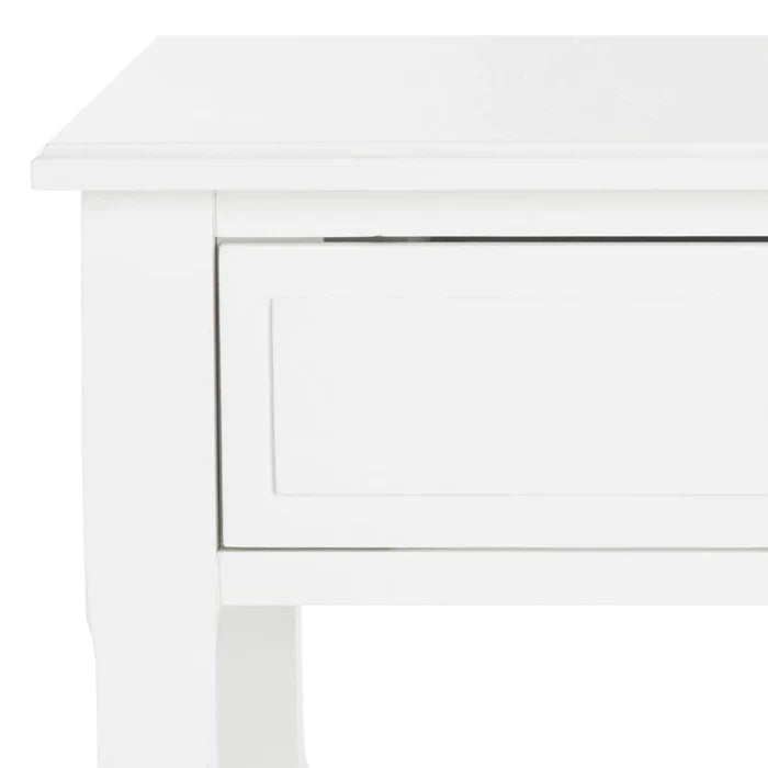 French Country White Two Drawer Night Stand - Nightstands & Chests - The Well Appointed House