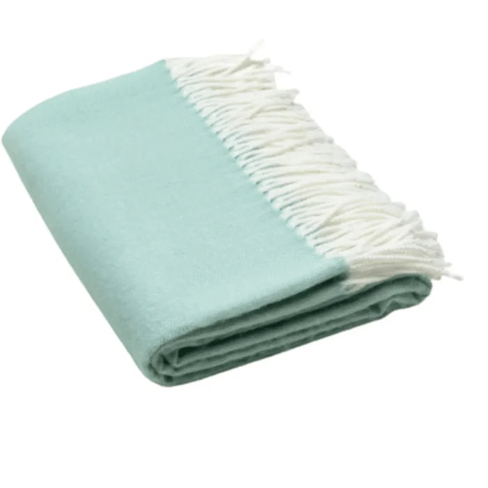 Fringed Herringbone Throw - Throw Blankets - The Well Appointed House