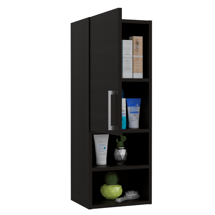 GABINETE DE BAÑO APOLIS, WENGUE, CON ESPACIO PARA GUARDAR OBJETOS DE ASEO PERSONAL