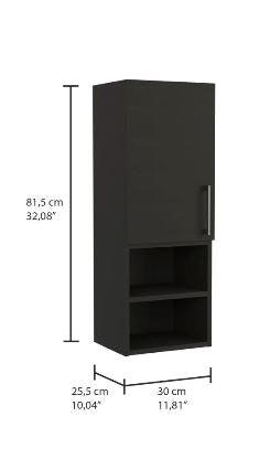 GABINETE DE BAÑO APOLIS, WENGUE, CON ESPACIO PARA GUARDAR OBJETOS DE ASEO PERSONAL