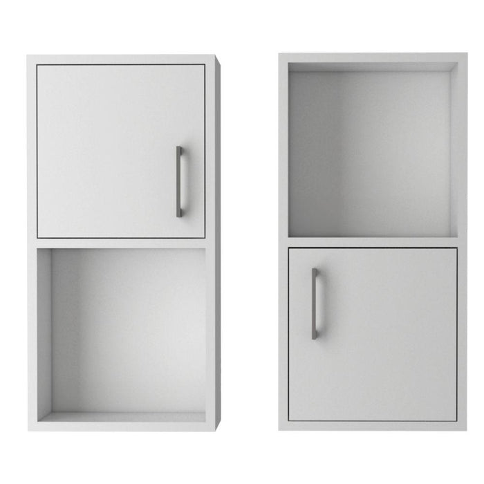 GABINETE DE BAÑO AQUA 4, BLANCO, CON PUERTA ABATIBLE X2