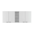 GABINETE SUPERIOR ESTRELLA, BLANCO DUQUEZA, CON CUATRO PUERTAS Y ENTREPAÑO