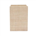 Pigeon & Poodle Ghent Woven Raffia Square Wastebasket - Wastebasket - The Well Appointed House