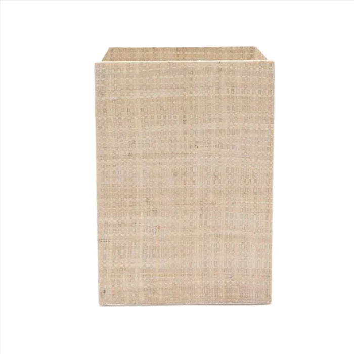 Pigeon & Poodle Ghent Woven Raffia Square Wastebasket - Wastebasket - The Well Appointed House