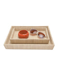 Pigeon & Poodle Ghent Woven Raffia Vanity Tray Set - Bath Accessories - The Well Appointed House