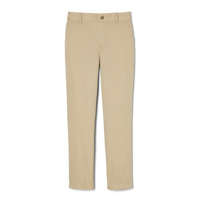 Girl's Straight Fit Stretch Pull on Twill Pant