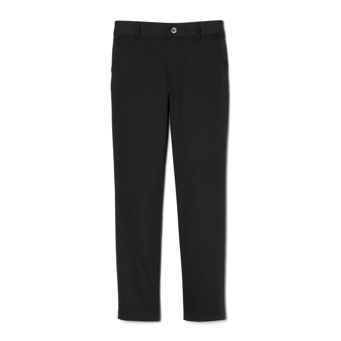 Girl's Straight Fit Stretch Pull on Twill Pant