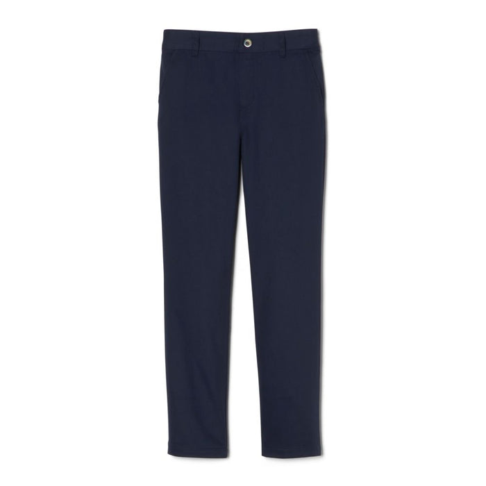 Girl's Straight Fit Stretch Pull on Twill Pant
