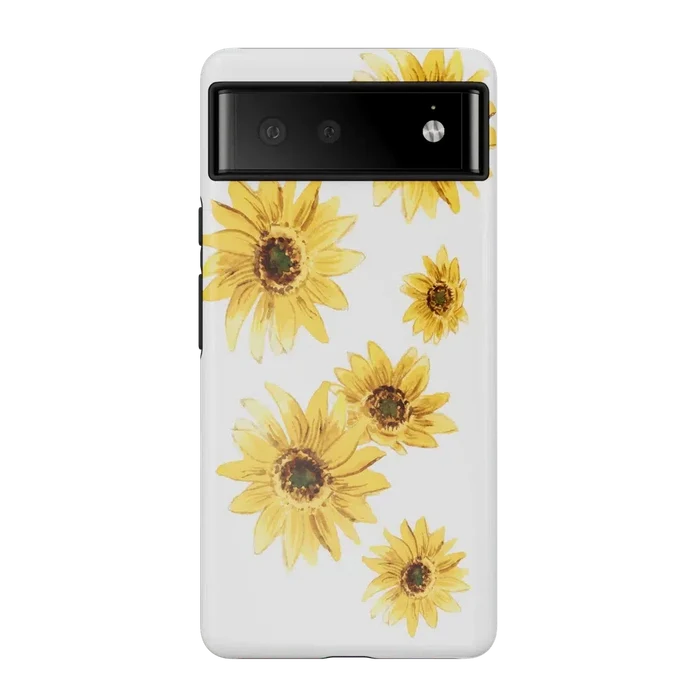 Golden Garden | Yellow Sunflower Floral Google Pixel Case Google Pixel Case Casetry Essential Google Pixel 6