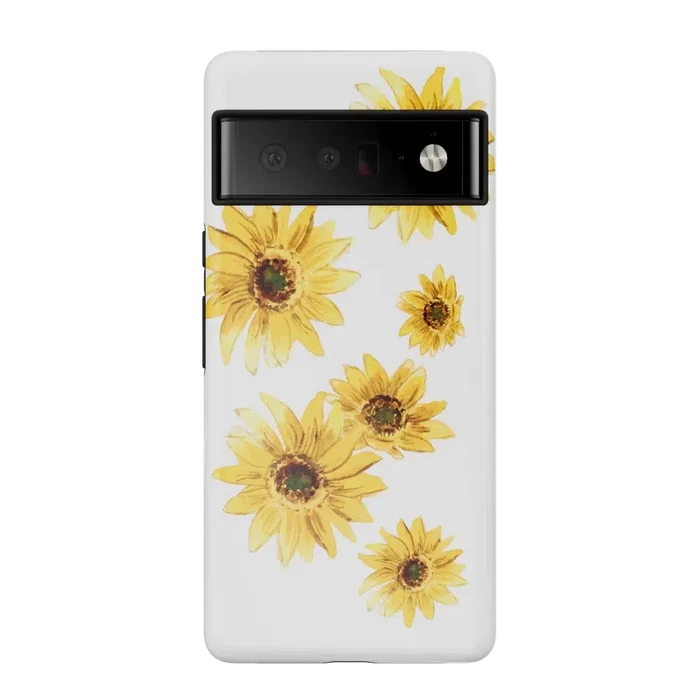 Golden Garden | Yellow Sunflower Floral Google Pixel Case Google Pixel Case Casetry Essential Google Pixel 6 Pro