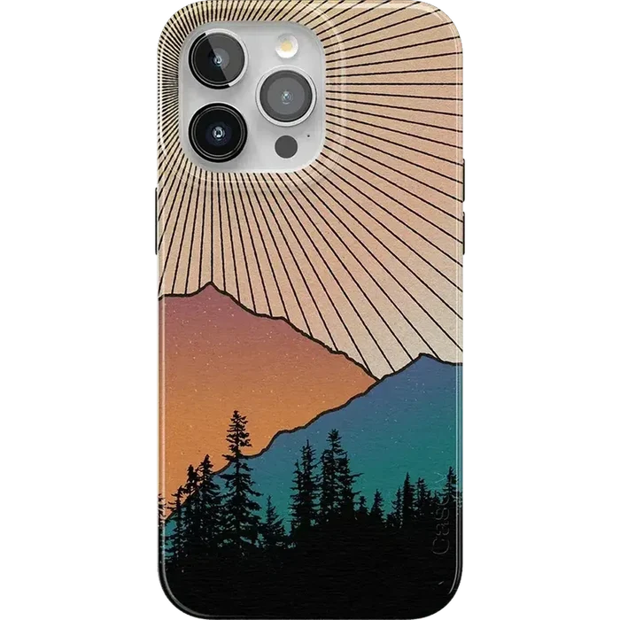 Golden Hour | Mountain Sunset Case iPhone Case get.casely Classic + MagSafe® iPhone 15 Pro Max