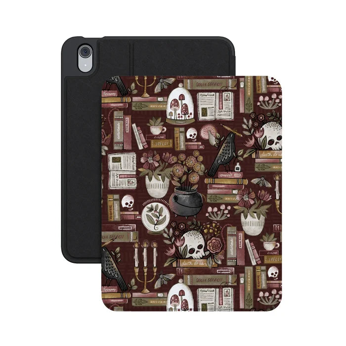 Gothic Noir | Spooky Bookshelf iPad Case - iPad 10.9" (10th Gen / A16)