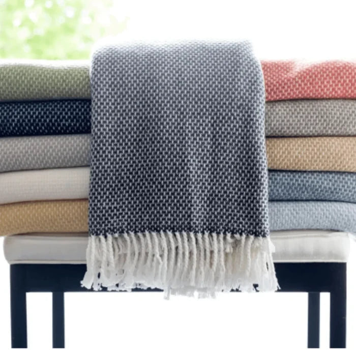Grain of Rice Fringed Throw - Throw Blankets - The Well Appointed House
