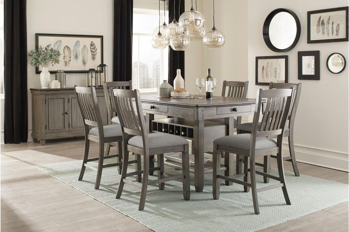 Granby Counter Height Chair in Antique Gray (Set of 2) 5627GY-24 - Furniture World SW (WA)