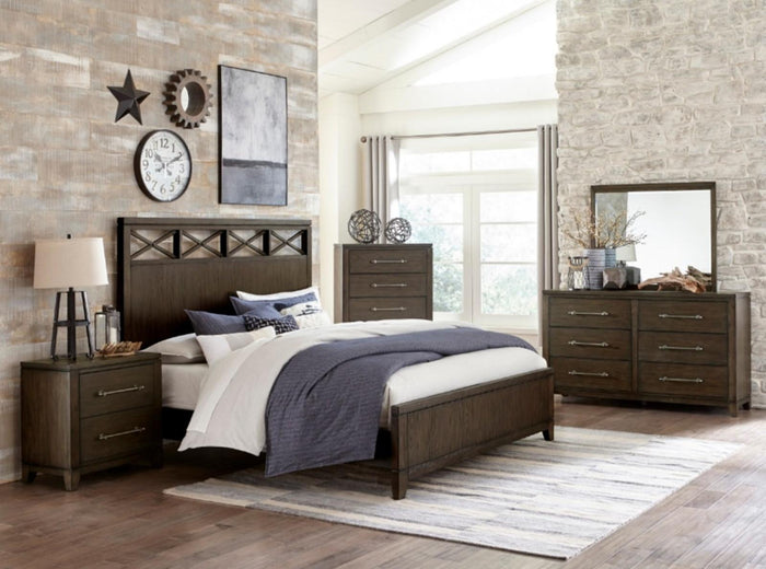 Griggs Mirror in Dark Brown 1669-6 - Furniture World SW (WA)