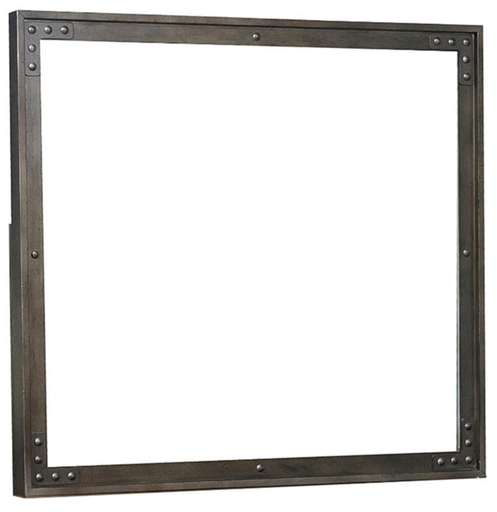 Holverson Mirror in Rustic Brown & Gunmetal 1715-6 - Furniture World SW (WA)