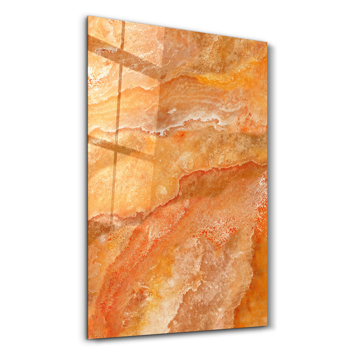 Honey Stone | Glass Wall Art