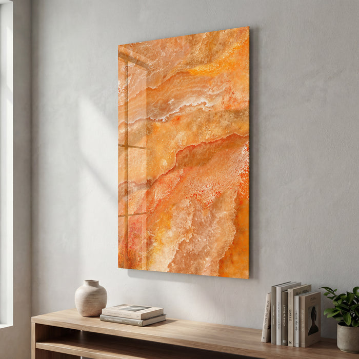 Honey Stone | Glass Wall Art