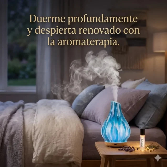 HUMIDIFICADOR DIFUSOR AROMAS ELÉCTRICO VIDRIO JARRÓN PREMIUM