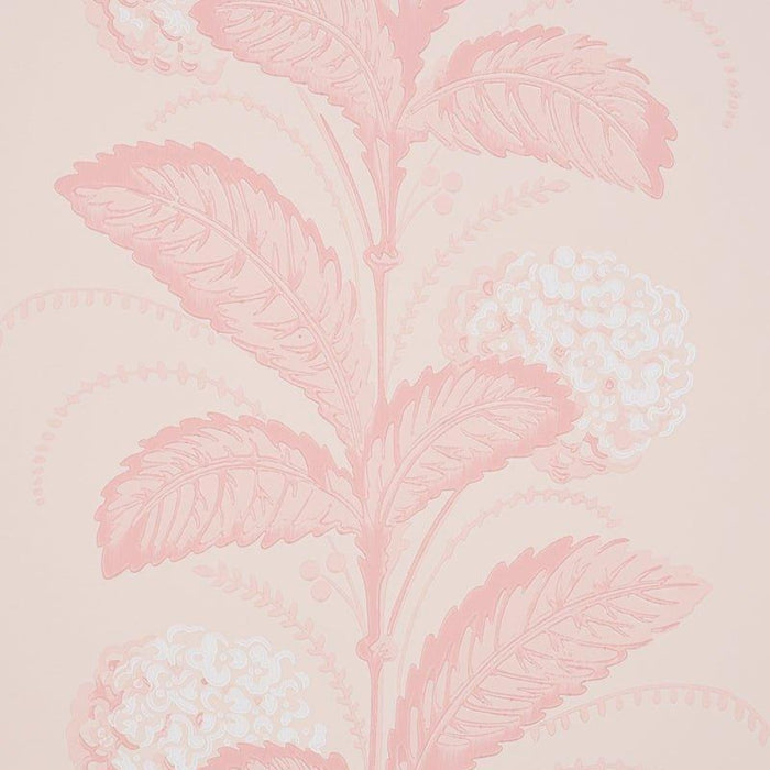Schumacher Hydrangea Drape Wallpaper in Blush - Wallpaper - The Well Appointed House