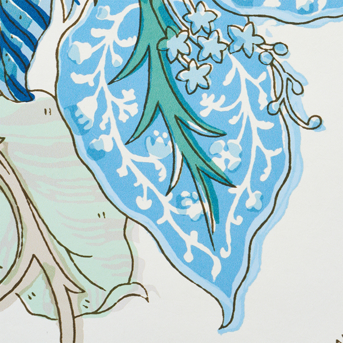 Indian Arbre Wallpaper in Peacock and Emerald - The Well Appointed