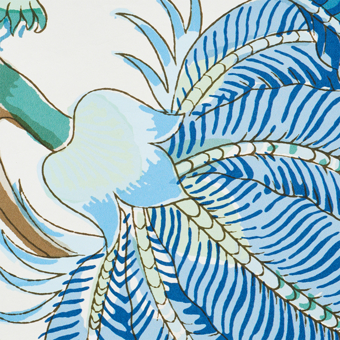 Indian Arbre Wallpaper in Peacock and Emerald - The Well Appointed