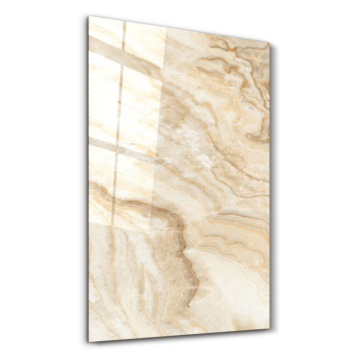 Ivory Onyx | Glass Wall Art