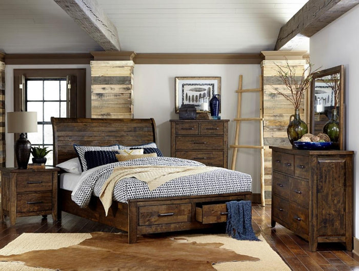 Jerrick Mirror in Burnished Brown 1957-6 - Furniture World SW (WA)