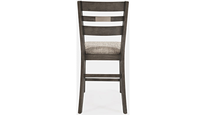 Jofran Altamonte Ladderback Counter Stool in Brushed Grey (Set of 2) - Furniture World SW (WA)