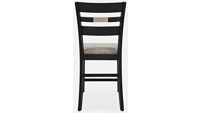 Jofran Altamonte Ladderback Counter Stool in Dark Charcoal (Set of 2) - Furniture World SW (WA)