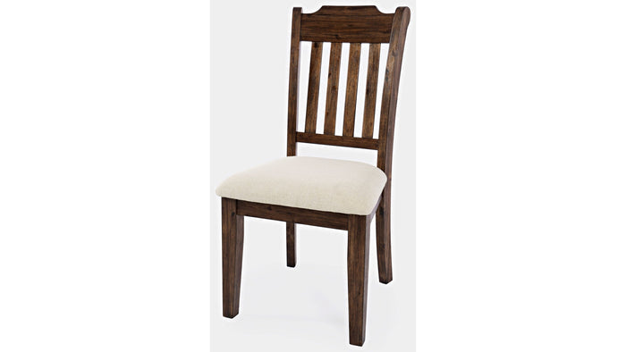 Jofran Bakersfield Slatback Dining Chair in Rich Dark Brown (Set of 2) - Furniture World SW (WA)