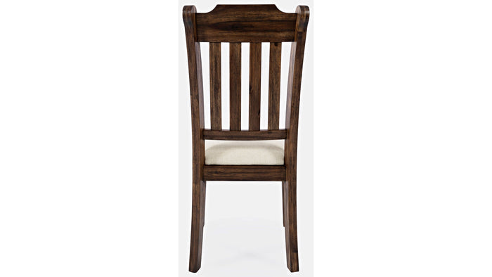 Jofran Bakersfield Slatback Dining Chair in Rich Dark Brown (Set of 2) - Furniture World SW (WA)