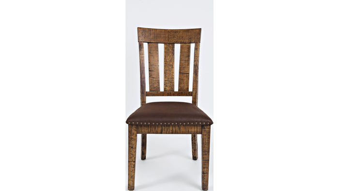 Jofran Cannon Valley Chair with Upholstered Seat in Medium Cool Tones (Set of 2) - Furniture World SW (WA)