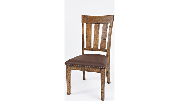 Jofran Cannon Valley Chair with Upholstered Seat in Medium Cool Tones (Set of 2) - Furniture World SW (WA)