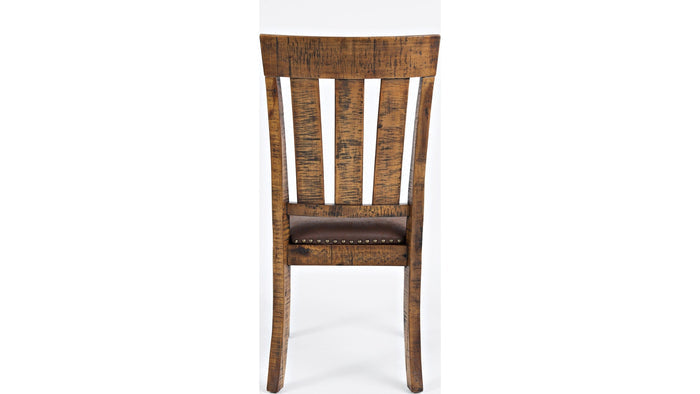 Jofran Cannon Valley Chair with Upholstered Seat in Medium Cool Tones (Set of 2) - Furniture World SW (WA)