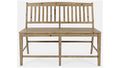 Jofran Carlyle Crossing Slatback Counter Bench in Rustic Distressed Pine image