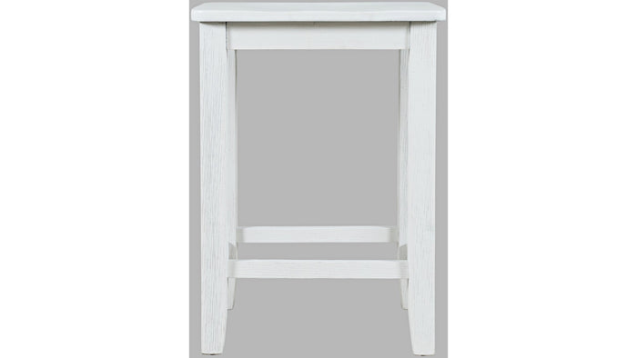 Jofran Eastern Tides Backless Counter Stool in Blanc (Set of 2) image