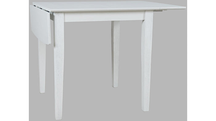 Jofran Eastern Tides Drop Leaf Dining Table in Blanc - Furniture World SW (WA)