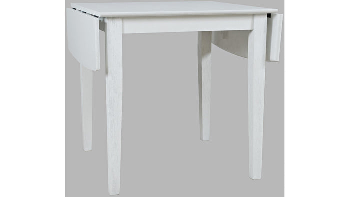 Jofran Eastern Tides Drop Leaf Dining Table in Blanc - Furniture World SW (WA)